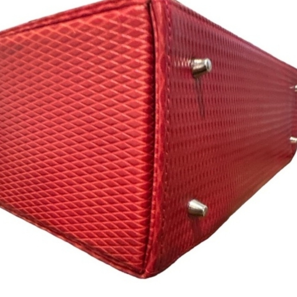 Vintage Yves Saint Laurent Rive Gauche Embossed Leather Structured Shoulder Bag - Picture 9 of 16